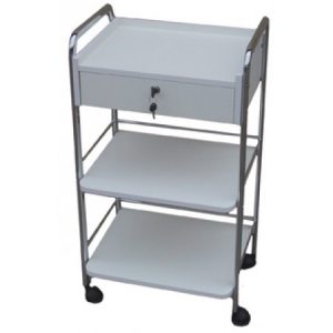 Beauty Trolley Small Draw + 2 Shelf