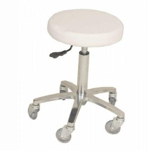 Stool G/lift White Chrome Base Turbo
