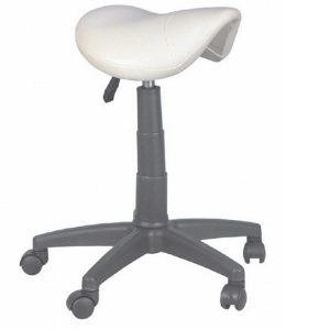Stool G/lift Saddle (no Back) White