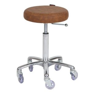 Stool G/lift Tan Chrome Base Turbo
