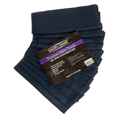 Towel Salon Smart Black (12pk) 126033